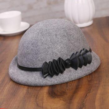 Ladies Vintage Wool Felt Winter Cap