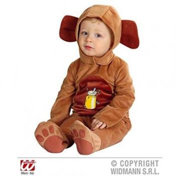 Costume Orso Neonato, Taglia Unica, Colore Marrone