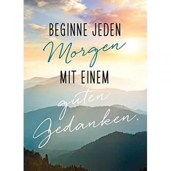 Magnet Beginne jeden Morgen mit einem guten Gedanken.: Kühlschrankmagnet