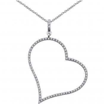 Collar 'Love' en Plata con Baño de Rodio