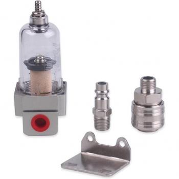 Compressed Air Filter with Water Separator and 1/4 Inch Quick Coupler
