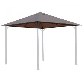 Gazebo 3x3m Kit Tetto+Laterali Beige‑Grigio