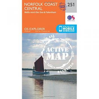 Ordnance Survey Map of Norfolk Coast Central