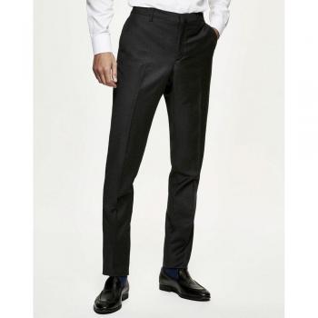 Hackett London Pantalón de lana lisa gris (32) – Casual