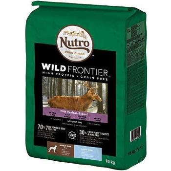 NUTRO Trockenfutter Wild Frontier für große Hunde mit Hirsch & Rind, 10kg