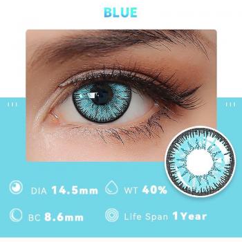 Lentes de Contacto de Colores Azul Jiechannel