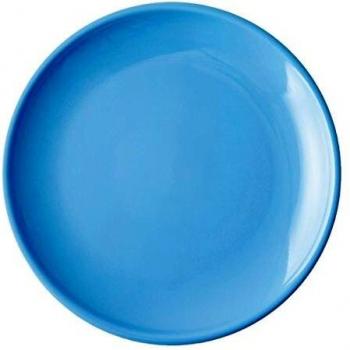 Olympia 8” Blue Café Coupe Dinner Plates, Pack of 12