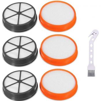 Vax 90 3 Pack Post Motor HEPA Filters with Cleaning Brush