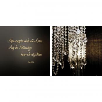 Erlesene Oscar Wilde Leinwand-Kunstwerke (2er)