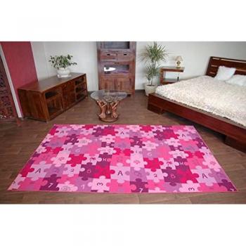 Tappeto Gioco Viola a Puzzle – 150x300 cm