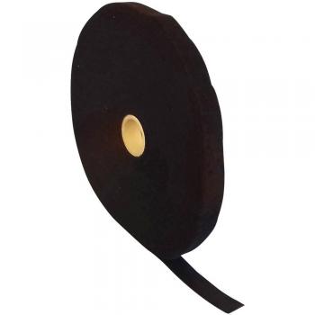Nastro a strappo 25 m x 35 mm, Nero, Lato Morbido e Lato Rigido