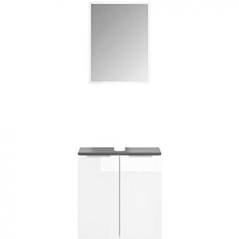 Blanc Otis Miroir Lavabo – Meuble 2 pièces Vicco
