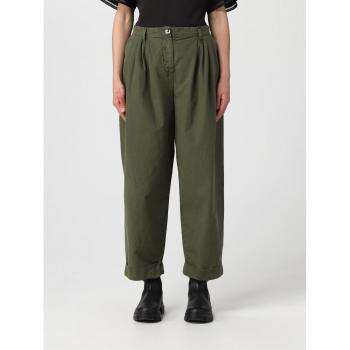 PINKO XS Green Cropped Trousers for Women