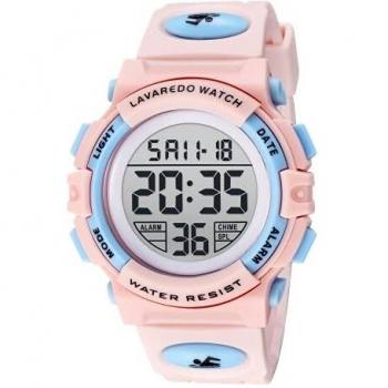 Sportliche Kids-Uhr – Digital, Wasserdicht, LED, Alarm, Datum, Silikonband, für Jungen und Jugendliche