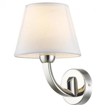 Atlanta Lampa da Parete con Paralume Nichel – E14 Cosmo