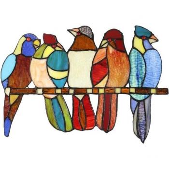 Multicolor Birds Wall Decals