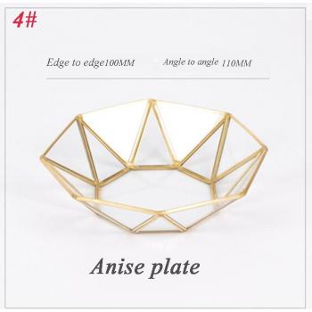 Luxe Gold Glass Brush Holder Case