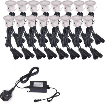 Lumière encastrable LED pour sentier, 10 unités, imperméable, 12V