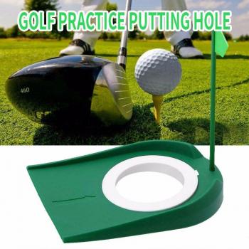 Indoor Outdoor Golf Putting Practice Cup with Flag