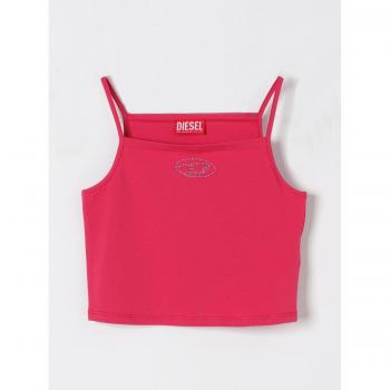 Top Crop Oval D Fuxia in Cotone Taglia 14