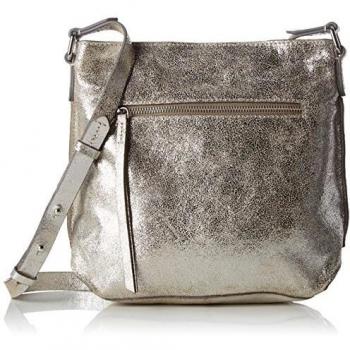 Clarks Damen Topsham Jewel Leder Tasche, Silber
