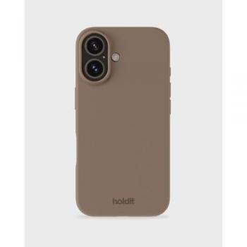 Holdit Silikonhülle Mocha Braun für iPhone 16 (Apple)