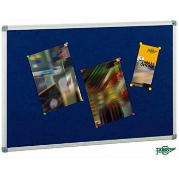 Tablero de anuncios tapizado 90x150 cm negro