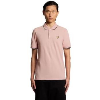 Men’s Pink Tipped Polo by Lyle & Scott