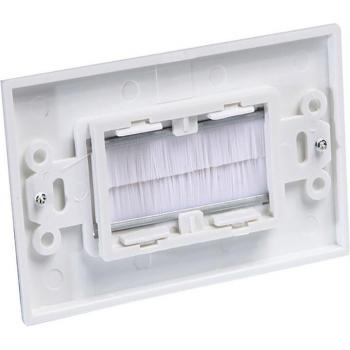 Single Gang Cable Pass Through Wall Socket