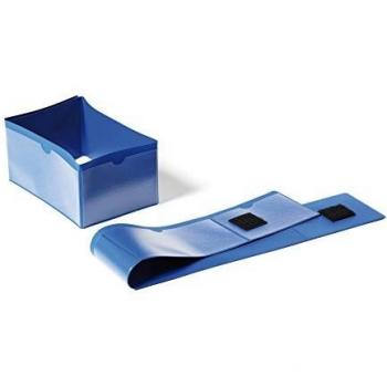 Buste a fascia DURABLE per piede pallet plastica blu scuro 145 x 65 mm conf. 50