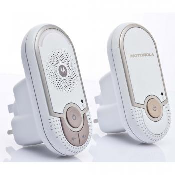 Motorola Plug-N-Go Eco-Friendly Baby Monitor MBP8, White