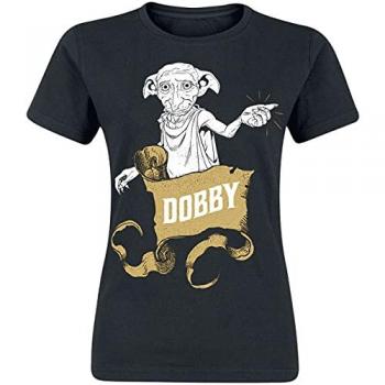 Harry Potter Dobby Black T-Shirt for Women