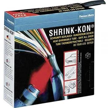 ABB HSB 375 Heatshrink Tube, Black, 9.50 mm Diameter, 4.70 mm Recovered Diameter, 2:1 Shrink Ratio, 6.5 m