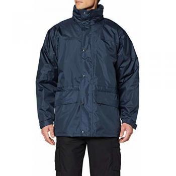 Portwest Men's Oban Fleece Lined Waterproof Jacket in Navy, Size XL