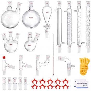 VEVOR Destillationsgerät für ätherische Öle, 1000 ml, 3.3 Boro Glas, 24/40 Verbindungen