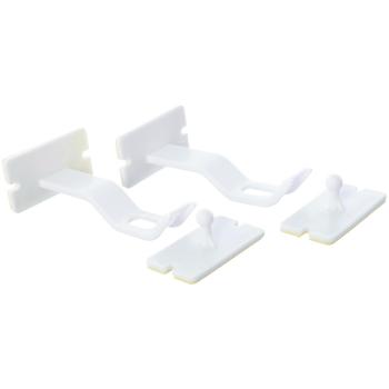 Dreambaby Double Locks Adhesive (Pack of 2, White)