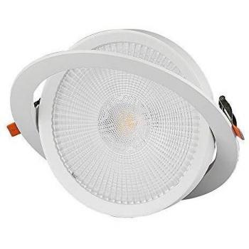 Faretto incasso led cob samsung 1 luce 10 watt 120° 20000 ore 220-240 volt A+ CE IP20 bianco freddo interno tec 643184