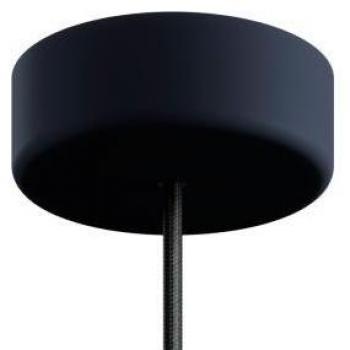 EIVA Soft Touch Silicone Carbon Black Ceiling Rose Cylinder for Outdoor Use