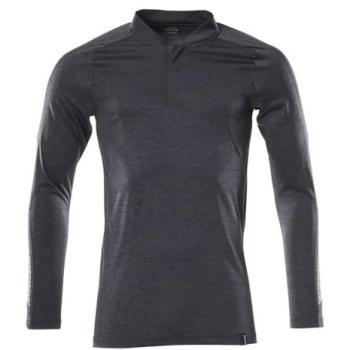 Mascot Long‑Sleeve Polo, XL, Dark Navy, CoolMax Pro