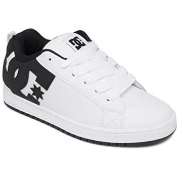 Sneakers DC Shoes Court Graffik – Noir & Blanc, tailles 39 à 50