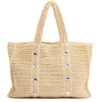 Bolso de rafia beige Gioseppo, diseño clásico y práctico