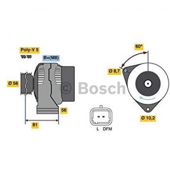 Bosch 0986049630 80 A Alternator