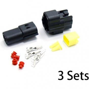 3-Pack 1.8mm Auto Waterproof Electrical Plug Connectors