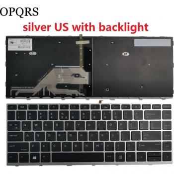 Teclado Externo Ruso HP ProBook Serie 640-445 en Negros y Plateados