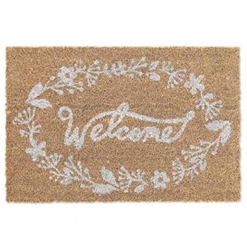 Zerbino Relaxdays in Fibre di Cocco, 40x60 cm, Antiscivolo, per Interni ed Esterni
