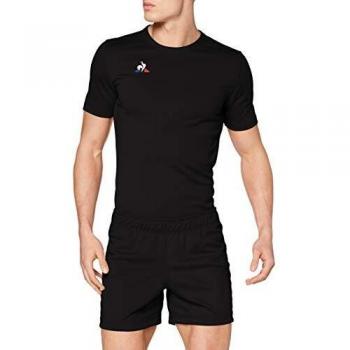 Sport‑Short N°1 (Le Coq Sportif) – Herren – Schwarze Rugby‑Kurzhose – M