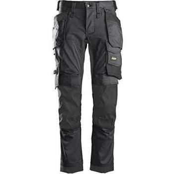 Snickers 6241 Pantalones de Trabajo Slim Fit con Bolsillos Flotantes Color Gris Talla 160