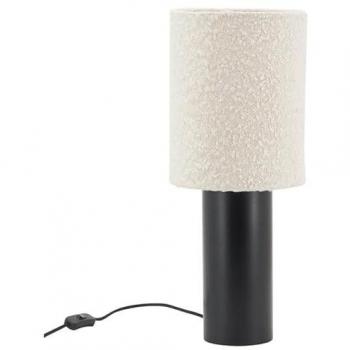 Lampe en Coton Bouclette et Métal