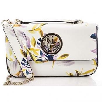 Guess Bolso mujer Open Road cnvrtible xbody flap Blanco/Floral Talla única