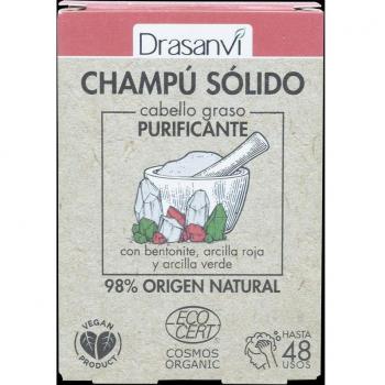 Drasanvi Champú Sólido Cabello Graso Ecocert, 80 g